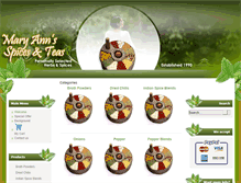 Tablet Screenshot of maspices.com